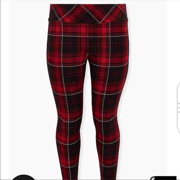 TORRID NWOT plaid skinny leg pant plus size 4X - Picture 3 of 5
